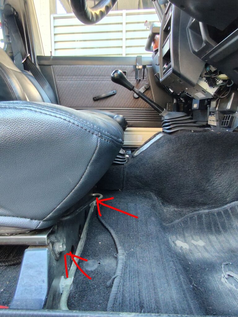 ジムニー　JA11　シートレール　加工