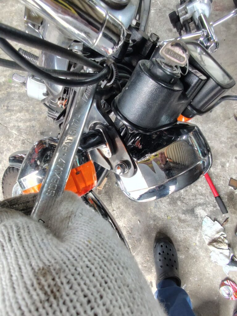 K90　フロントフォークオイル漏れ　オーバーホール