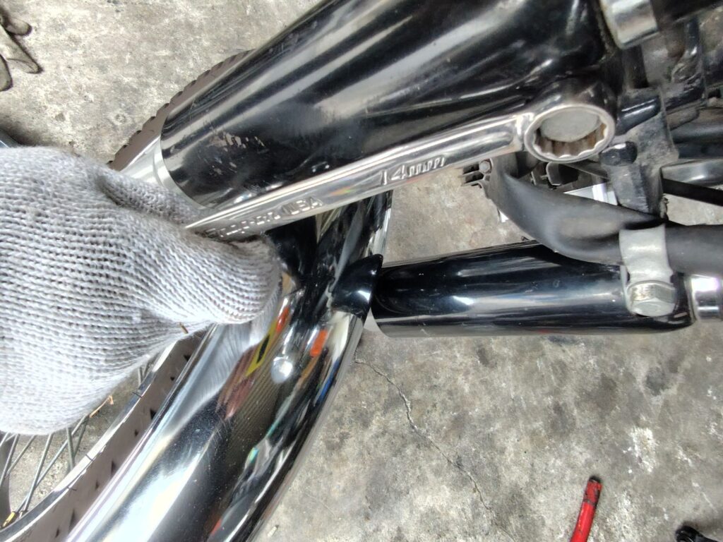 K90　フロントフォークオイル漏れ　オーバーホール