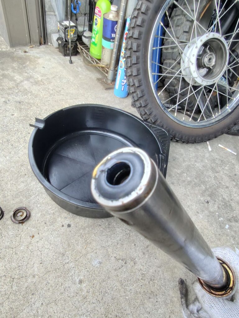 K90　フロントフォークオイル漏れ　オーバーホール