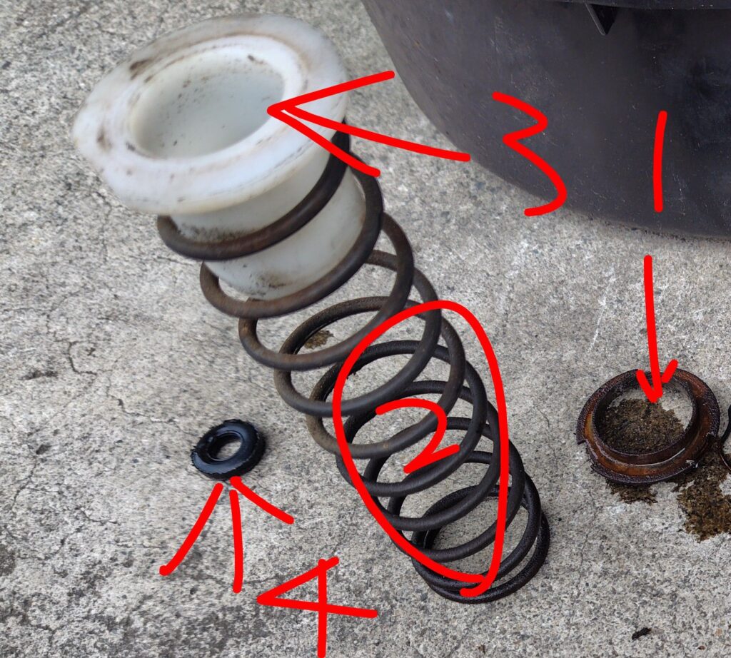 K90　フロントフォークオイル漏れ　オーバーホール