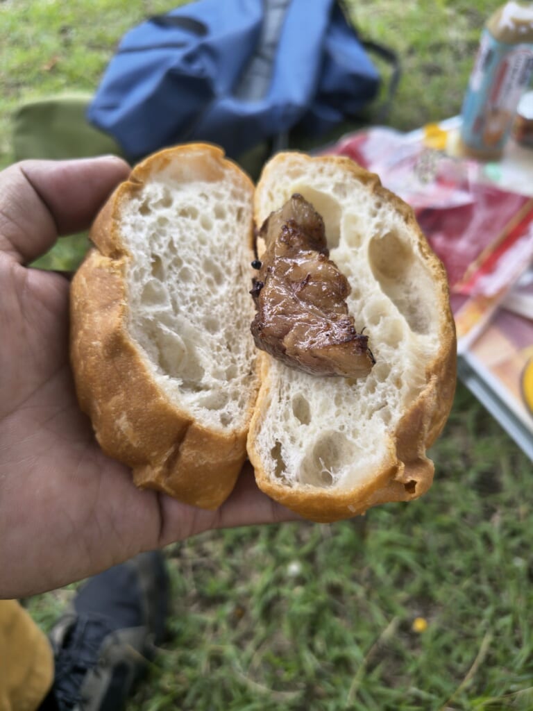 ボロ車 新車 自作シャリー カブ 車中泊 釣り キャンプ 道の駅 肉 朝飯